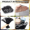 thumbnail image 4 of 1bag Polyester Flower Bouquet Wrapping Mesh Paper with ABS Plastic Imitation Pearl Edge for Valentine's Day Wedding Birthday Decoration Black 27.8cm 4.5yard/bag, 4 of 4