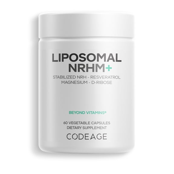 Codeage Liposomal NRHM with Resveratrol, D-Ribose & Quercetin, 60 Capsules