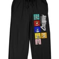 thumbnail image 2 of Hatsune Miku Character Panels Men's Black Sleep Pajama Pants-XXL, 2 of 4