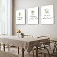 thumbnail image 2 of Dining Room Wall Art Decor - Kitchen Wall Decor Memories Around the Table Farmhouse Wall Decor Dining Room Decor Prints Signs 12x16”Framed (Green 02), 2 of 6
