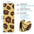 thumbnail image 2 of Yellow and Brown Of Leopard Print Hot Yoga Mat Towel Non Slip for Hot Yoga - Quick-Drying Yoga Mat Cover with 4 Corner Pockets with Travel Bag - Hot Yoga Towel Non Slip 74"x26", 2 of 6