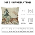 thumbnail image 5 of PHYHOO Warm Winter Wishes Decorative Throw Pillow Cover, Elk Skating Boots Decoration, Christmas Farmhouse Sofa Cushion Case Decor White, 5 of 5