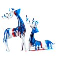 thumbnail image 2 of 2Pcs Deer Statue Resin Sculpture Graffiti for Home Office Wine Cabinet Decor Colco Estatua de escultura de ciervo, 2 of 8