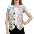 thumbnail image 2 of Chaquetas y abrigos casuales sin mangas y sin capucha Abrigo brillante de rendimiento para niños Top sin mangas para niños y niñas Top de poliéster para niños, 2 of 7