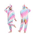thumbnail image 1 of Kigurumi-Pijama de franela de unicornio para mujer, ropa de dormir Unisex, disfraces de Anime para adultos, invierno, navidad, 1 of 4