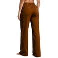 thumbnail image 5 of XuJwPNcy Women Baggy Sweatpants Fall Wide Leg Drawstring Workout Pants Classic Regular Fit Trousers with Pockets(Brown,Small), 5 of 6