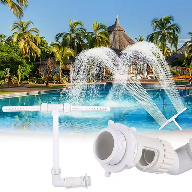 AKEGAMN Liquidation! "Pommeau de Douche Réglable en PVC Blanc Grand Buse de Douche pour Piscines Spas & Espaces Aquatiques Extérieurs Design Grand Buse : avec