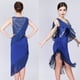 thumbnail image 3 of Vestido Sunnimix con Flecos Azul XL Vestidos de Baile Latino para Mujer, 3 of 8