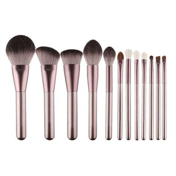 OOKWE 12pcs Makeup Brushes Set for Girl Women Foundation Eyebrow Eyeliner Blush Cosmetic Concealer Brushes Make Up Tool Set