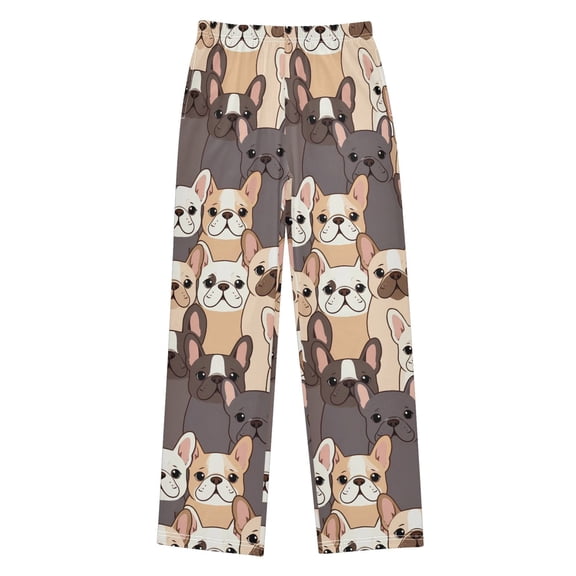 Cute Dogs Frenchie Pajama Pants Soft Lightweight Lounge Pants Bottoms Sleep Pants Warm Comfy