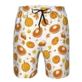 thumbnail image 4 of Naloa Pumpkin Maple Leaves Men's Beach Shorts, Surfing shorts, Swim trunks, Quick Dry Swim Trunks for Surfing Beach Fun - Large, 4 of 9