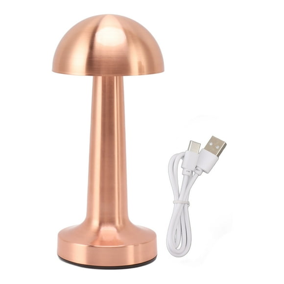 Rechargeable Bedside Accent Light for Home Decor Touch Dimmable Mushroom Lamp