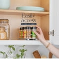 thumbnail image 6 of HOLDN’ STORAGE Pull-Out Cabinet Spice Rack Organizer, Heavy-Duty Chrome Metal, 4 ½ W x 10 ½ D x 2 ¾ H Inch, 6 of 6