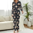 thumbnail image 2 of Top-kevin Women Long Sleeve Pajama Set Comfy Pjs Sets Hot Chocolate Mugs 2 Piece Lounge Set, 2 of 12