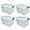 8005, variant on Farmoon 20 Quart Clear Latching Storage Bin with Handle, 4 Packs Plastic Storage Boxes