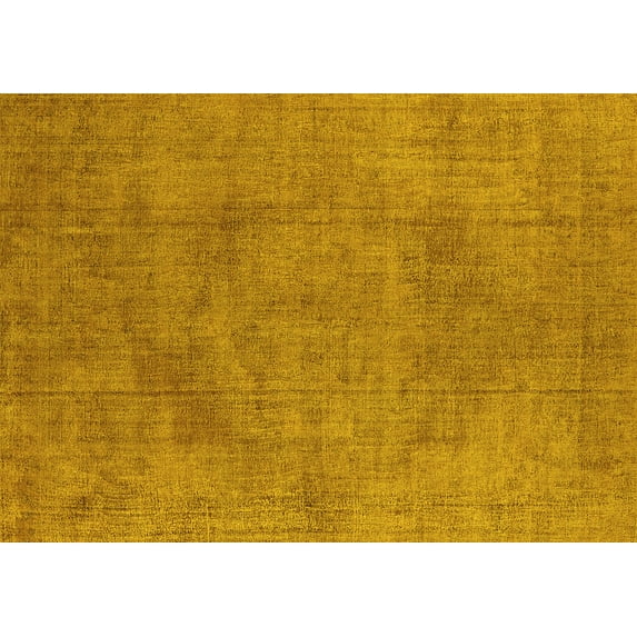 Ahgly Company Indoor Rectangle Oriental Yellow Industrial Area Rugs, 8' x 12'