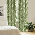 thumbnail image 2 of Ambesonne Skull Curtains, Sketchy Spooky Camouflage, Pair of 28"x84", Pale Green Pale Brown, 2 of 5