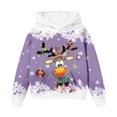 thumbnail image 4 of RMGVDSD Christmas Hoodies for Girls Cute Graphic Pullover Hooded Sweatshirt Long Sleeve Tops Loose Fit Casual Sweatshirts for Kids Fall Girl Clothes 3-4 Years, 4 of 4