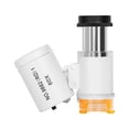 thumbnail image 1 of Mini microscopio de 60 veces, lupas para joyería, lupas, herramienta de Hobby, práctico microscopio educativo versátil para joyería, coleccionables de , Blanco BLESIY Lupa de joyería, 1 of 7