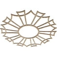 thumbnail image 2 of 26"OD x 9 1/8"ID x 1/4"T Augustus Wood Fretwork Pierced Ceiling Medallion, Red Oak, 2 of 3