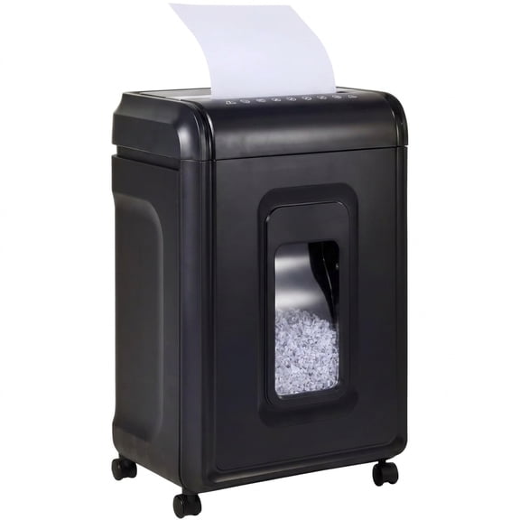 18‑Sheet Micro‑Cut Paper Shredder for Home Office – P‑4 Security, 30‑Min Continuous Run, 7‑Gallon Bin, Portable on 360° Casters, Anti‑Jam, Quiet Micro‑Cut Document Shredder