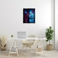 thumbnail image 3 of Stupell Industries Ombre Wolf & Clouds Animals & Insects Painting Black Floater Framed Canvas Art Print Wall Art, 25 x 31, 3 of 10