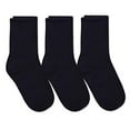 thumbnail image 2 of Jefferies Socks Boys' School Uniform Ribbed Crew Dress Socks 3 Pack, Black, X-Large, 2 of 4