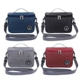 thumbnail image 5 of Insulated Lunch Bag, Large Capacity Oxford Cloth Picnic Tote with Shoulder Strap, Waterproof & Leakproof Food Container for Adults & Students, Burgundy, 5 of 10