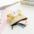 thumbnail image 2 of Cat Printed Coin Purses Cartoon Animal Mini Money Bag Card Holder Key Bag Small Wallets, 2 of 8