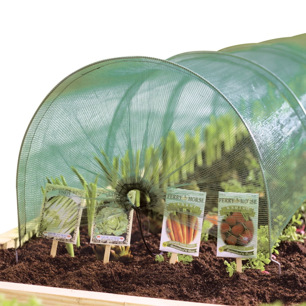 Net Mini Greenhouse Plant Protector Cover, Green by Collections Etc
