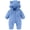 Sky Blue, variant on Coerni New Born Fleece Hooded Crawling Suit Cute Baby Bear Shape Jumpsuit Baby Boy Girl Cute Furry Hood Romper Winter Clothes