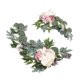 thumbnail image 3 of 2 uds flores colgantes Swag ABS flores decorativas artificiales de arco con vendaje para boda, 3 of 5
