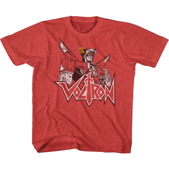 Voltron Fade Red Heather Youth T-Shirt S (7-8)