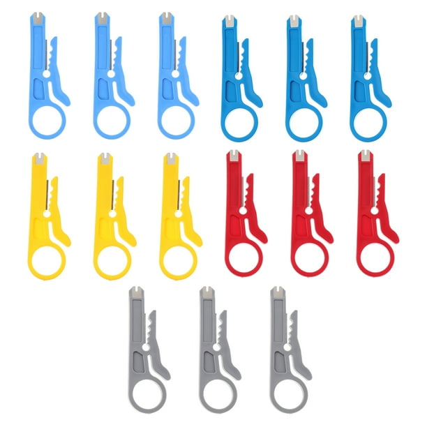 15 piezas de mini pelacables de red, herramienta pelacables, cortador de cables