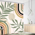 thumbnail image 3 of Nature Landscape Shower Curtain Waterfall 72Wx72L Inch Jungle Rainforest Water Scene Mountain Cave Scenic Woodland Tree Lake Green Spa Zen Art Cloth Fabric Men Bathroom Decor Set with 12 Hooks, 3 of 8