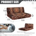 thumbnail image 7 of XYZCANDO Beautiful Mandragora RV Dinette Cushion Covers Camper Accessories for Inside Sofa Covers for 2 Cushion Couch Universal RV Dinette Cushions Comfortable Bench Cushion Orange, 7 of 7