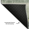 thumbnail image 5 of Addison Rugs Mayfield Premium Machine Washable Transitional Stripes Seafoam Rectangle Rug, 3' X 5' Machine Washable Transitional Stripes Seafoam Oversized Sherpa Throw Blanket, 5 of 6