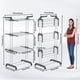 thumbnail image 3 of Tendedero Plegable para Ropa Vertical de 4 Niveles, Tendedero para Ropa con alas Laterales y Ruedas, Soporte para tendedero Plegable portátil, Adecuado para Uso en Interiores y al Aire Libre, 3 of 7