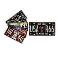 thumbnail image 1 of mmirethe Route 66 License Plate For Vintage Home Decorations Easy And Safe To Old U.S. Rt. 66 License Plate Orange, 1 of 6