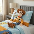 thumbnail image 2 of Toy Story Woody Kids Decorative Pillow Buddy, Polyester Velboa, Orange, Disney, 2 of 8