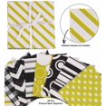 thumbnail image 3 of Soimoi Stripes Print&nbsp;Precut 10-inch Cotton&nbsp;Fabric&nbsp;Quilting&nbsp;Squares&nbsp;Charm Pack DIY Patchwork Sewing Craft-White, 3 of 7