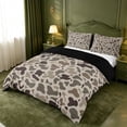 thumbnail image 2 of meiyoeat Brown Camo Duvet Cover King For Boys,Kids Personalized Camouflage Pattern King Bedding,Black Reversible,3pcs(No Comforter), 2 of 6