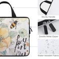 thumbnail image 3 of AWERP Flowers, Bee Laptop Bag Diving Fabric Soft Carrying Travel Case Computer Protective Handle Case 13inch, 3 of 5