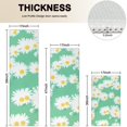 thumbnail image 4 of Green Daisy Flower Yellow Centers Pattern Kitchen Rugs Sets Of 3,Kitchen Runner Rugs Non Skid Washable,Decorative Kitchen Floor Mats for Kitchen,Sink,Laundry,17"x30"+ 17"x47" + 17"x59", 4 of 6