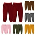 thumbnail image 3 of Odeerbi 2-7 Years Kids Boys Girls 2 PCS Sweatpants Workout Athletic Sports Jogger Pants Summer Solid Color Joggers, 3 of 3