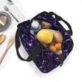thumbnail image 5 of KLL Galaxy Lightning Print Insulated Lunch Bag Women, Reusable Cute Tote Lunch Box for Adult & Men, Leakproof Cooler Lunch Bags for Work Office Travel Picnic, 5 of 5