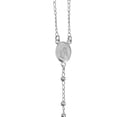 thumbnail image 2 of Silver Rosary Necklace with Scapular 22-inch, 2 of 4