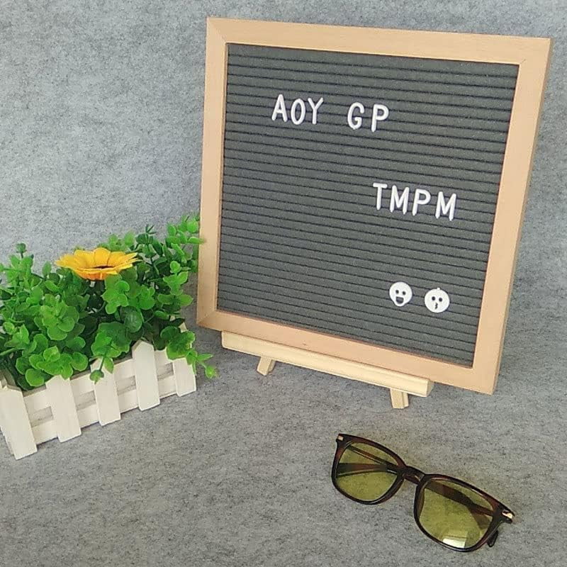 Felt Letter Message Board 340 Letters,Letter Board Sign with Stand, 10X10 Inch for Baby & Pregnancy Announcement Sign,for Party Home Decor