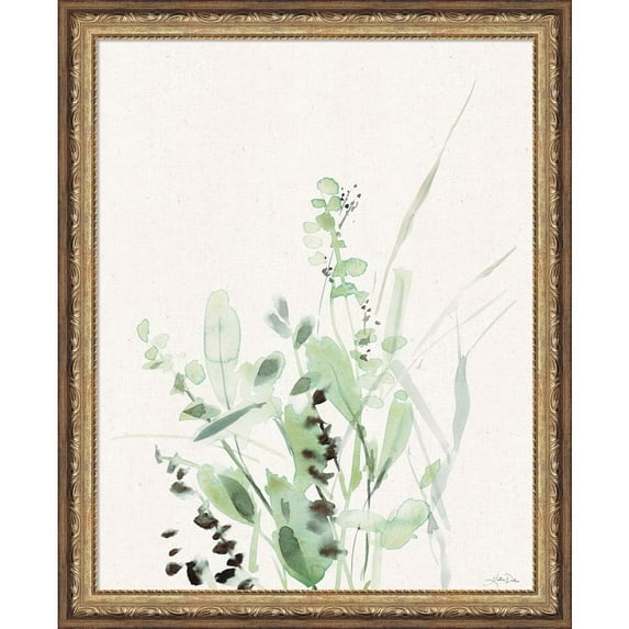 Great Art Now Grasses II on Linen by Katrina Pete, Framed Wall Art, 18W x 22H