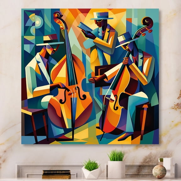 Designart "Jazz Performance On Stage II" Music Jazz Wall Art For Kitchen